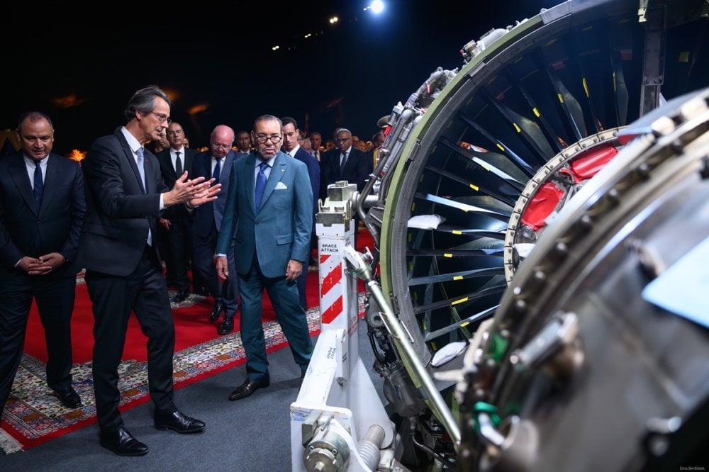 S.M. le Roi préside la cérémonie de présentation et de lancement des travaux de réalisation du complexe industriel de “moteurs d’avions” du groupe Safran à Nouaceur