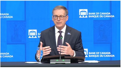 Bank of Canada taglia il tasso  di interesse: ora è al 2,25%