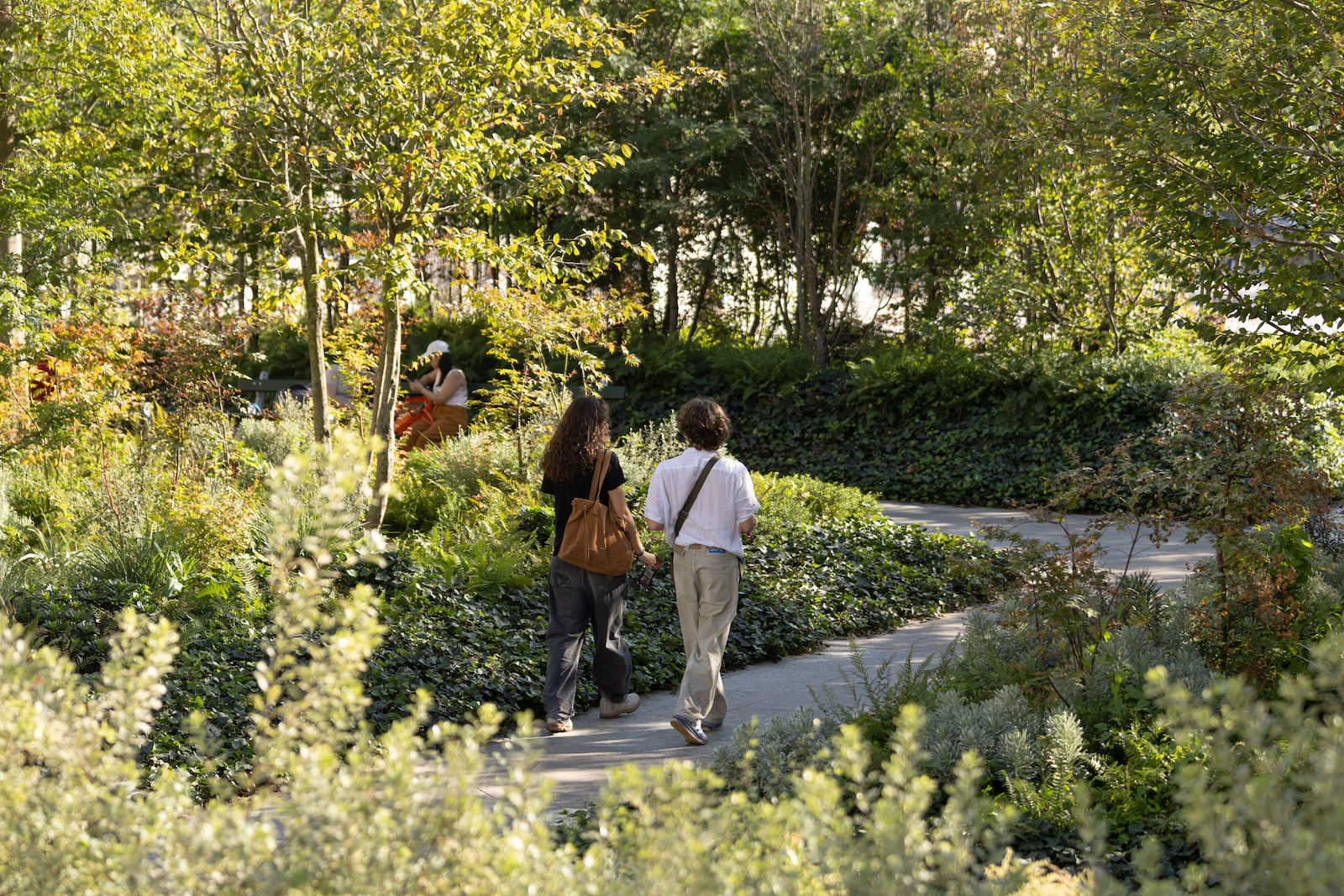 All'interno di una foresta urbana di Parigi: il progetto on ha solo un valore ecologico: le nuove aree verdi, infatti, creano spazi di socialità, educazione ambientale e relax.