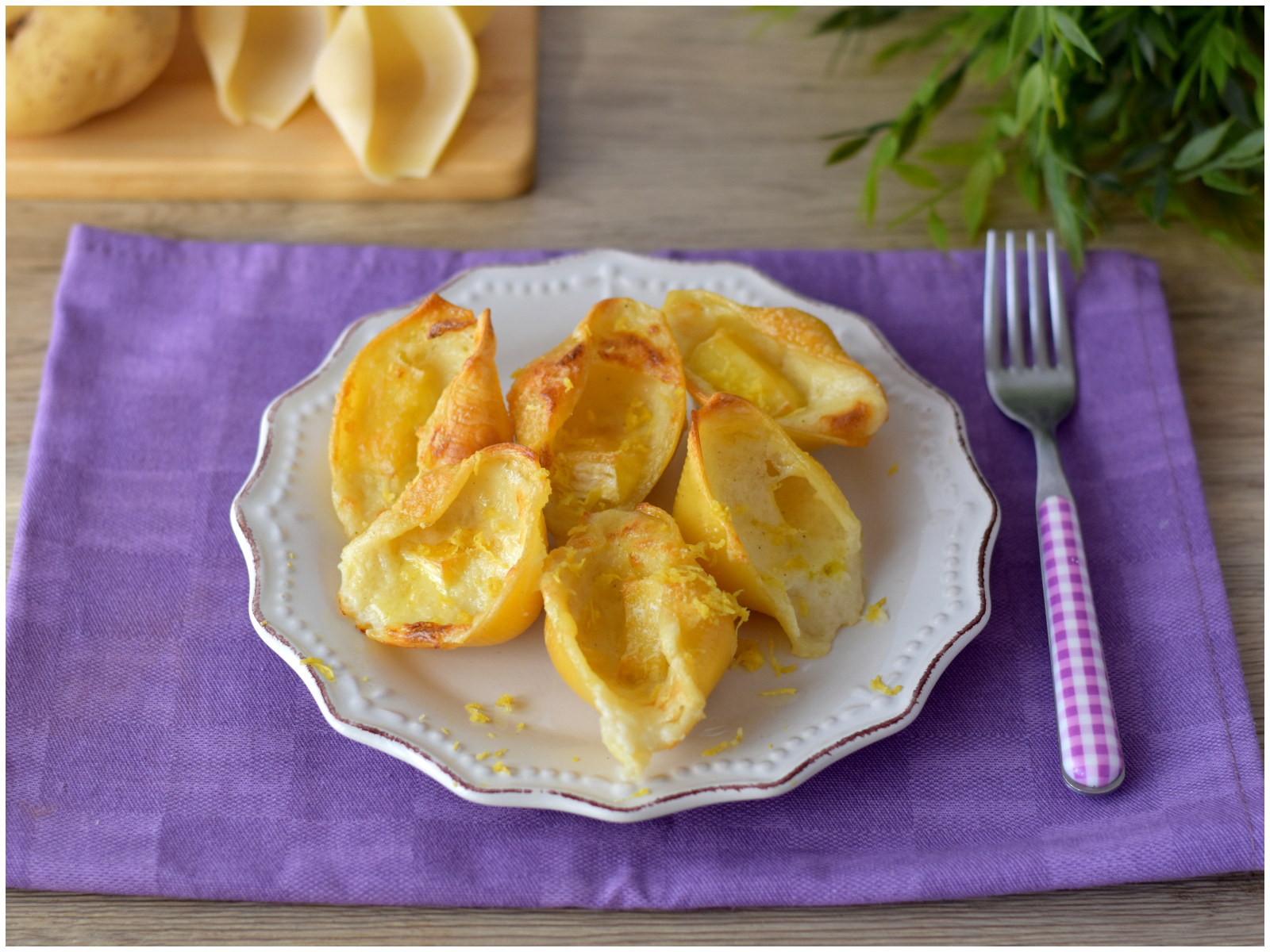 Conchiglioni patate e brie