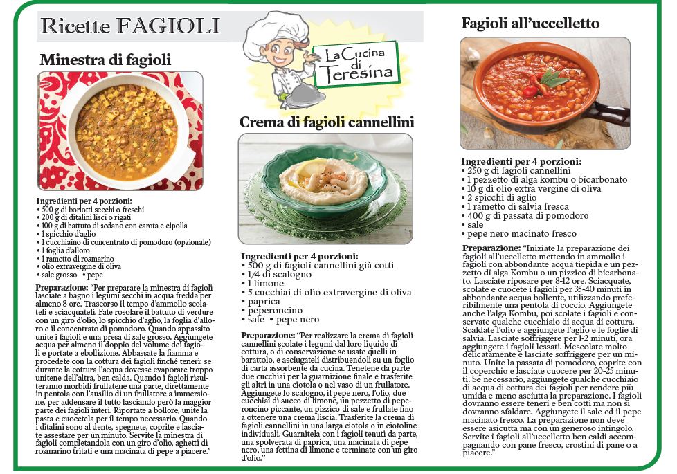 Ricette a base di fagioli