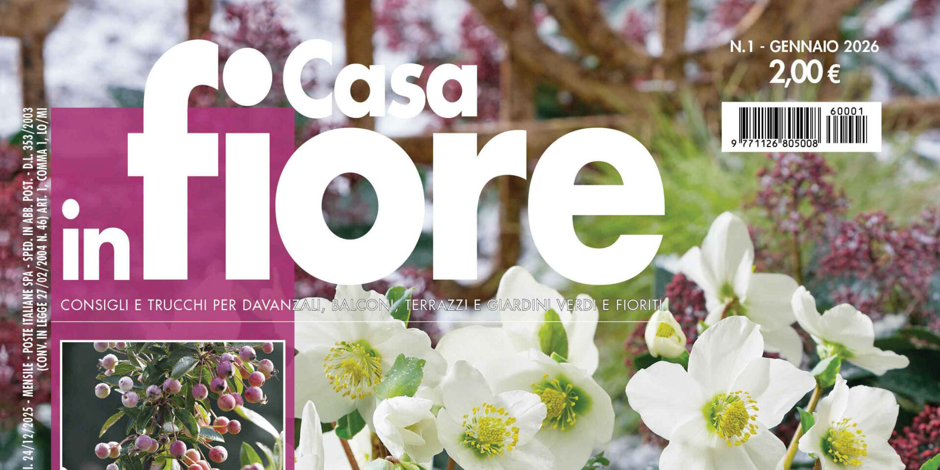 Casa in Fiore di gennaio 2026, in edicola dal 24 dicembre