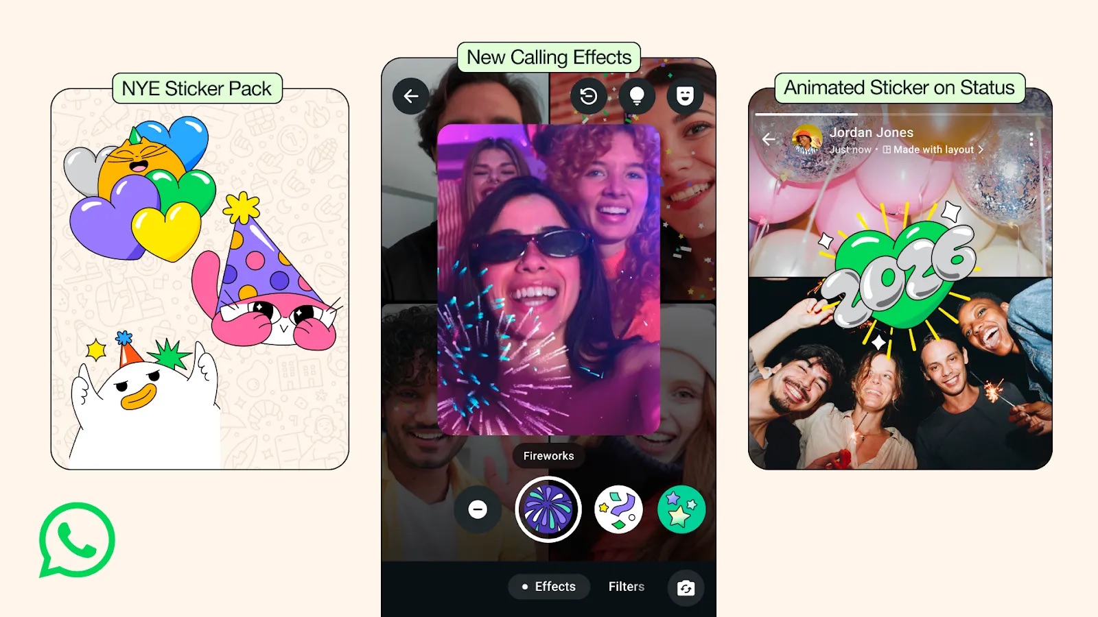 WhatsApp rilancia il Capodanno: arriva l’update coi “fuochi d’artificio”