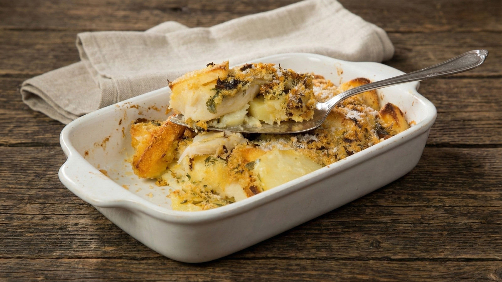 Baccalà al forno con patate