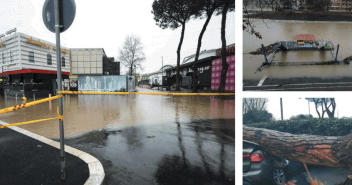 Roma sott’acqua, l’Aniene è esondato: chiuse Tiburtina e Ardeatina