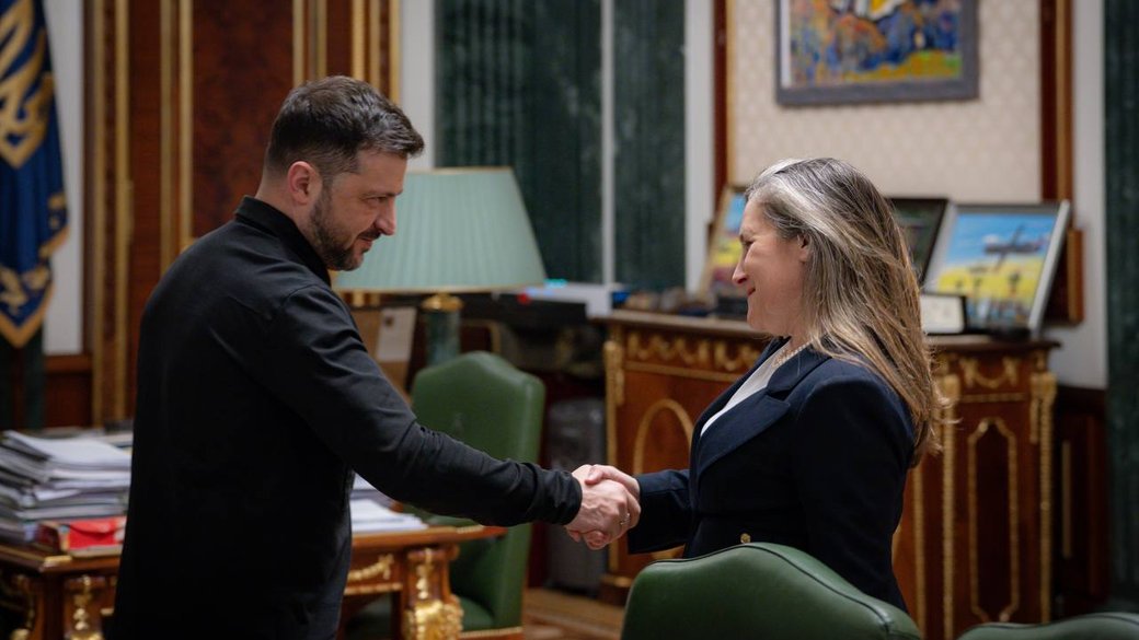 Фріланд піде з уряду Канади, щоб стати радницею Зеленського без зарплатні