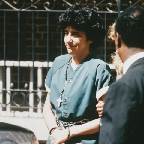 Sygma via Getty Images Maria del Rosario Casas Dupuy, the wife of former CIA counterintelligence officer and Soviet spy Aldrich Ames, leaves the courthouse after Ames received a life sentence