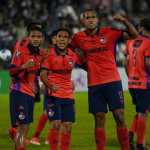Eddie Hernández celebra el gol del empate. (Foto Prensa Libre: Municipal)