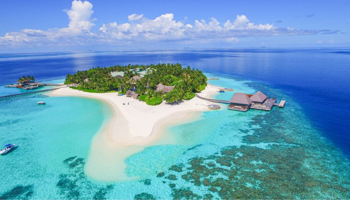 Vista panoramica sulle Maldive
