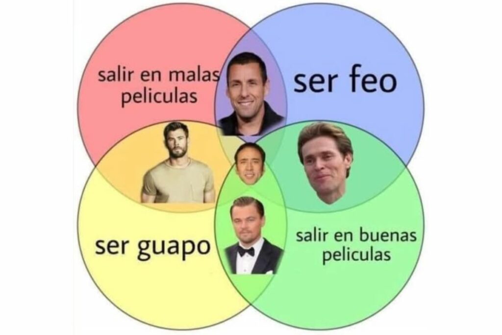 Foto: Diagrama de Venn de Nicolas Cage.