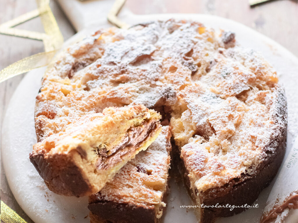 Torta di panettone (semplice, con avanzi)