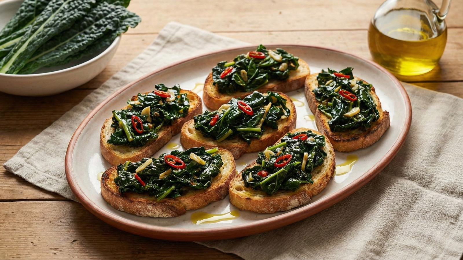 Crostoni di cavolo nero