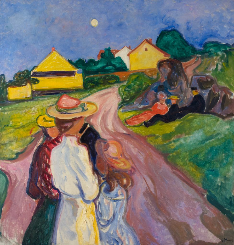 Dentro l’asta. Sankthansnatt (Midsummer Night) di Edvard Munch