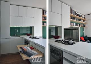 dettagli della penisola in cucina