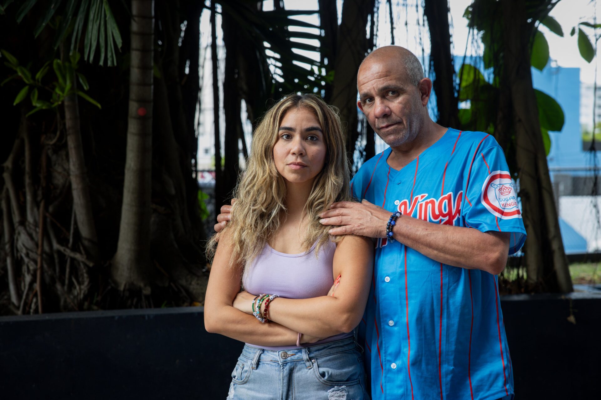Arianne y Justo Betancourt, en Miami, Florida.
