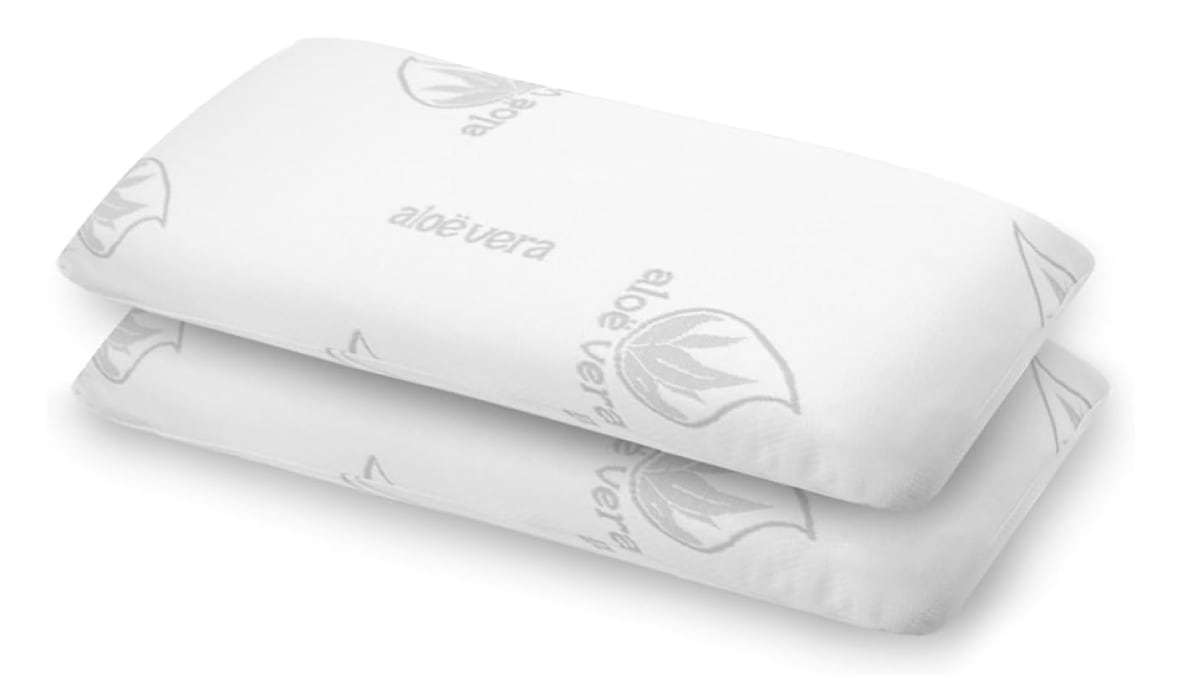 Lote de almohadas transpirables con funda exterior de Aloe Vera.